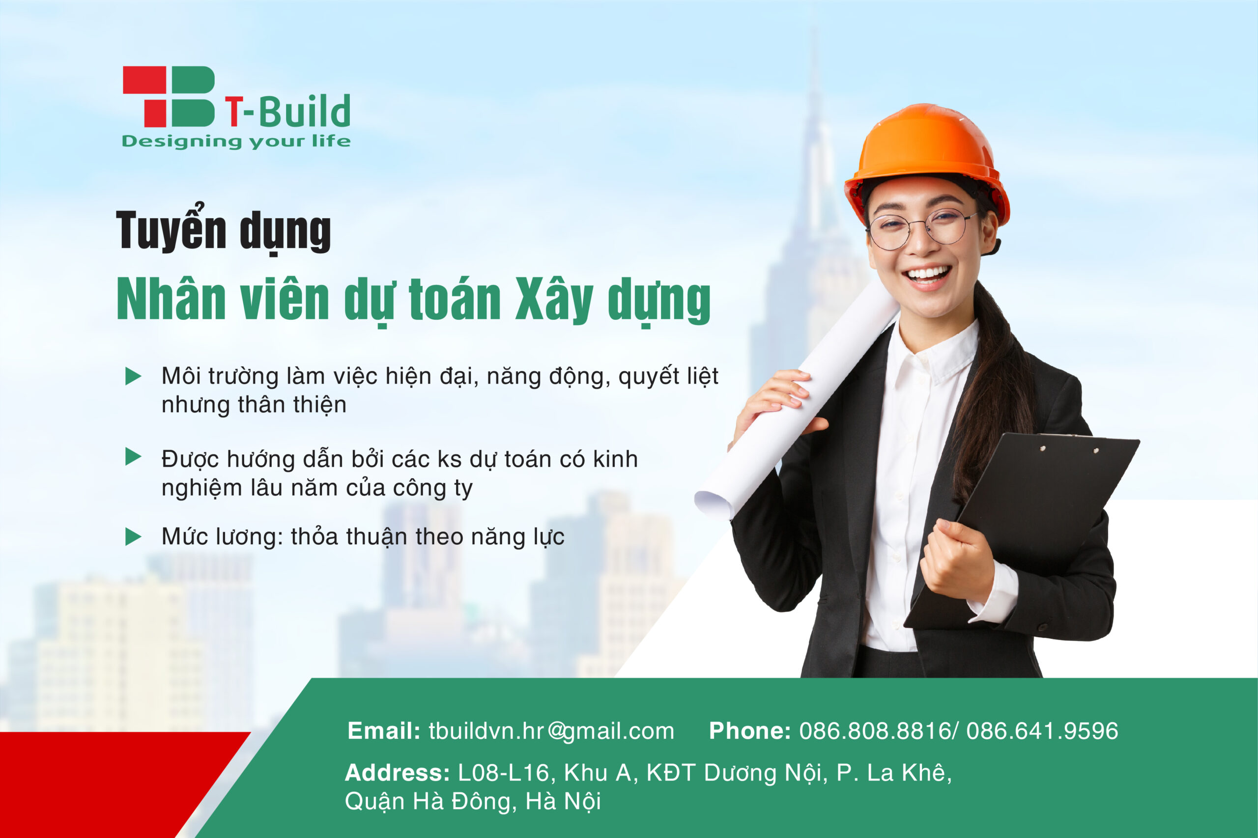 tuyển dụng Nhân Viên Dự Toán Xây dựng